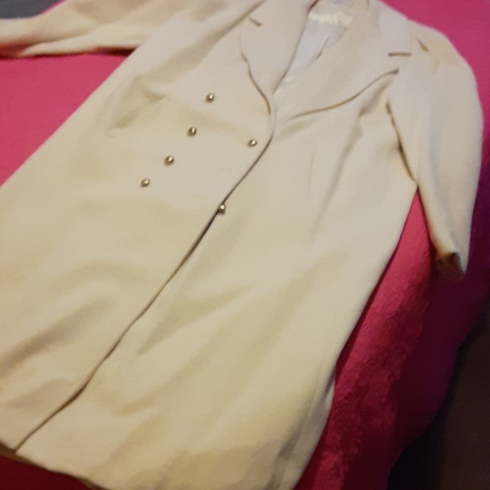 White ladies  wool coat